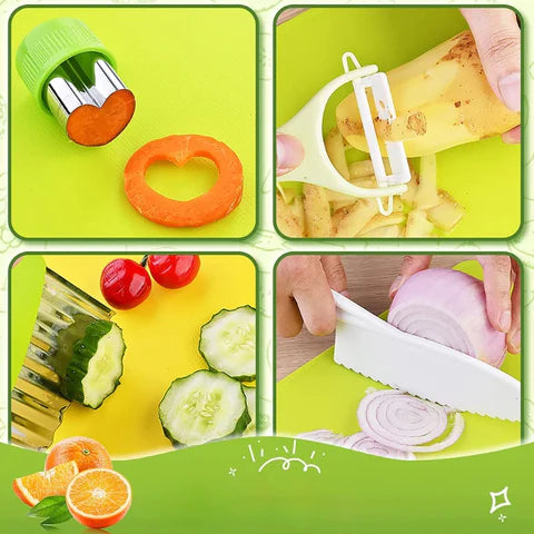 Kit Culinário Montessori Zatty Kids + OFERTA E-Book: Pequenos Chefs: 20 Receitas Culinárias para Crianças