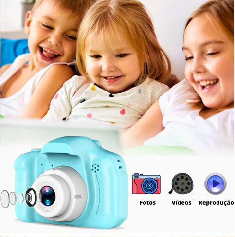 Câmera Digital Zatty Kids OFERTA -> Cartão SD 32GB