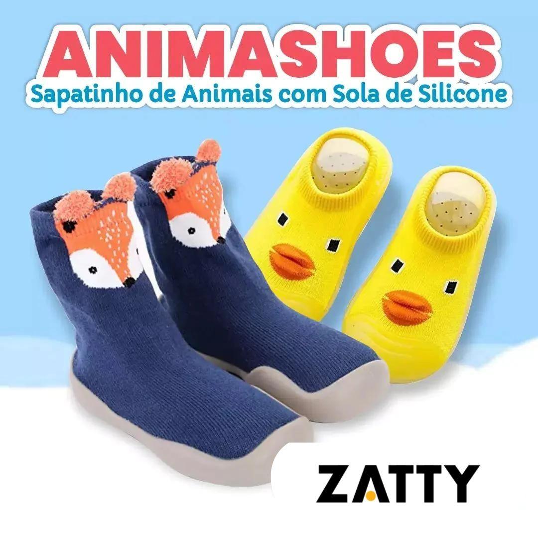 Animashoes - Sapatinho de Animais com Sola de Silicone - Zatty Kids