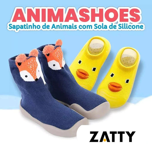 Animashoes - Sapatinho de Animais com Sola de Silicone - Zatty Kids