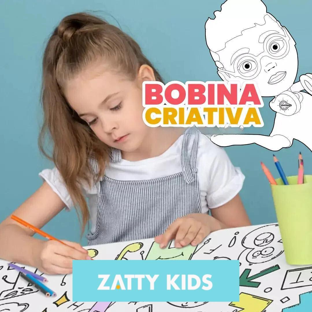 Bobina Criativa de Desenhos (3 Metros e mais de 1000 Desenhos) + Brinde Exclusivo - Zatty Kids