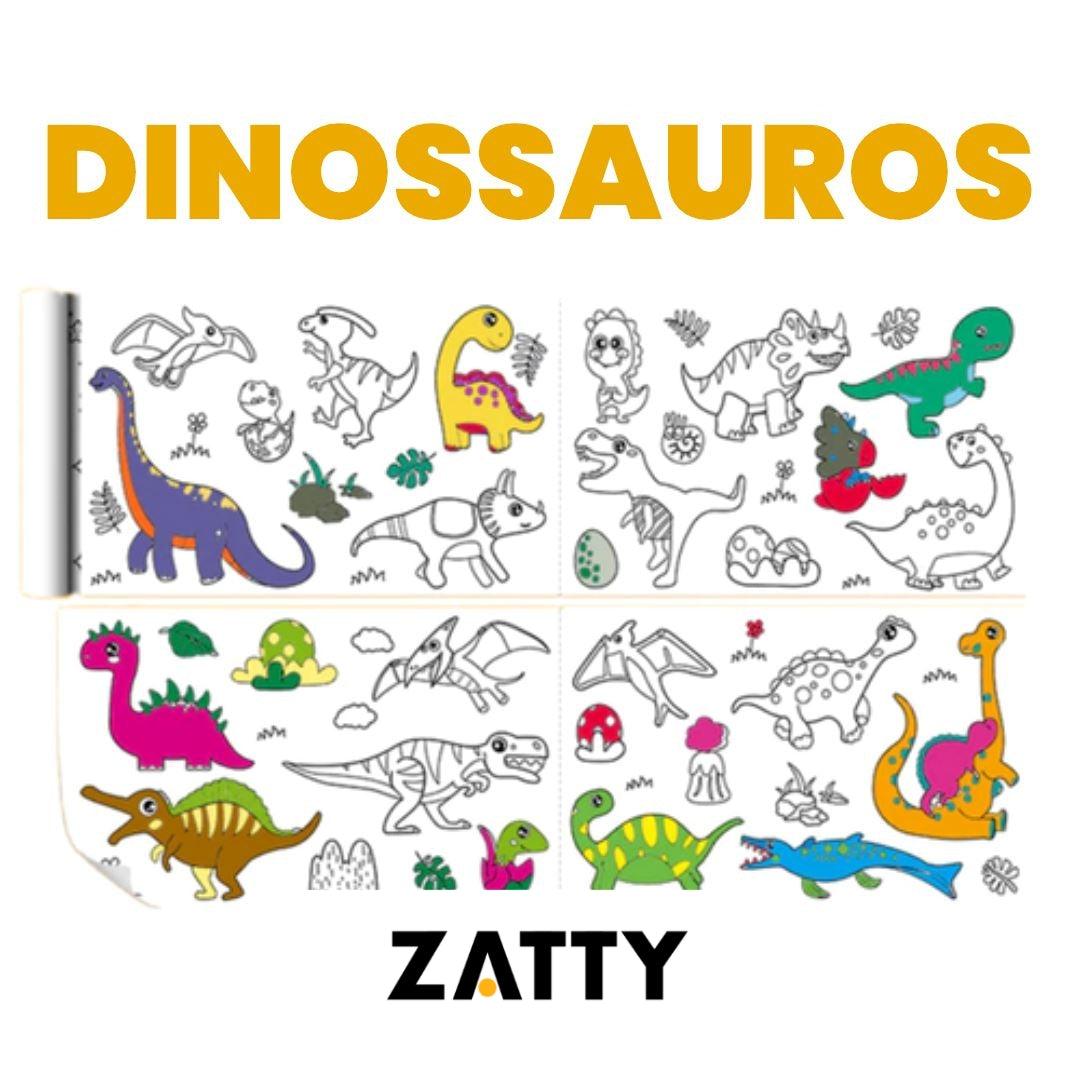 Bobina Criativa de Desenhos (3 Metros e mais de 1000 Desenhos) + Brinde Exclusivo - Zatty Kids