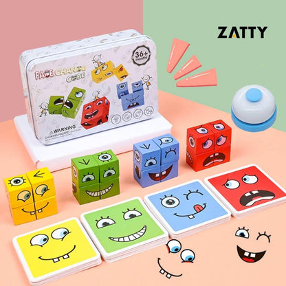 Expressões Divertidas - Jogo Cara e Máscara - Zatty - Zatty Kids