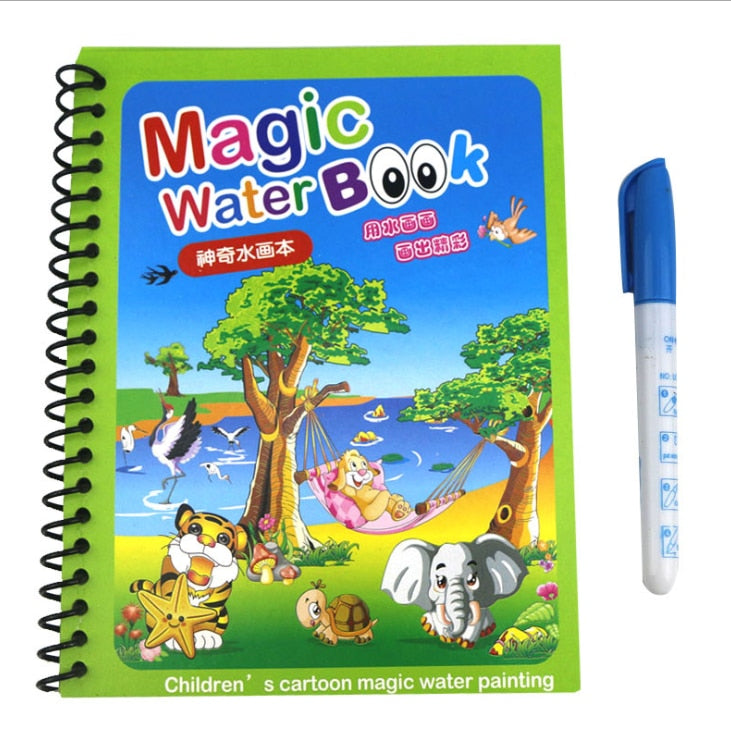 Magic Water - Caderno Mágico com Caneta de Água