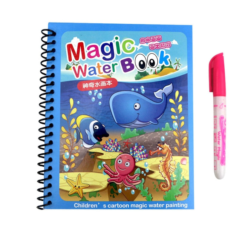 Magic Water - Caderno Mágico com Caneta de Água
