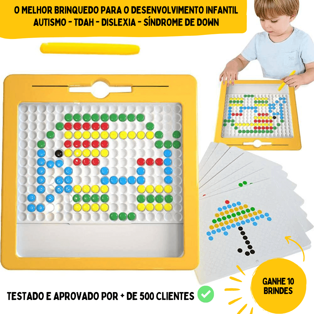 Plaqueta Magnética - Brinquedo Educativo - Zatty Kids