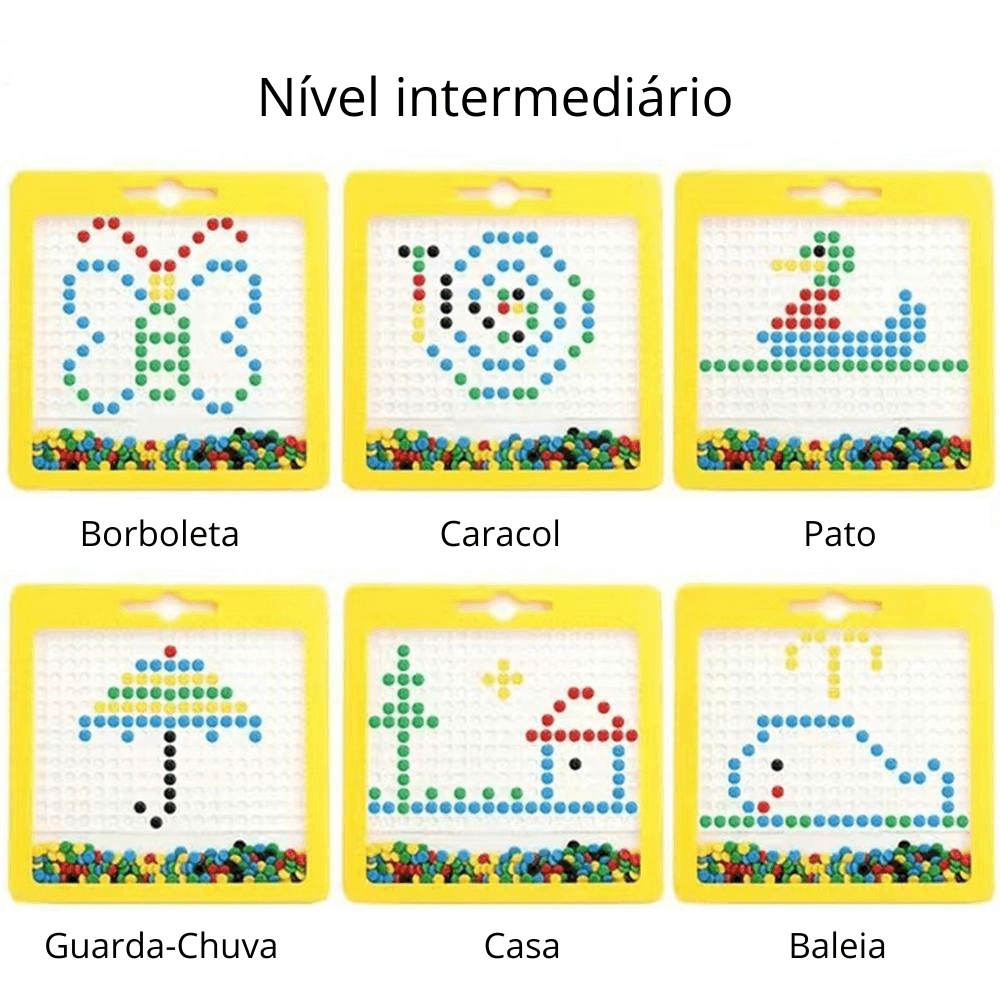 Plaqueta Magnética - Brinquedo Educativo - Zatty Kids