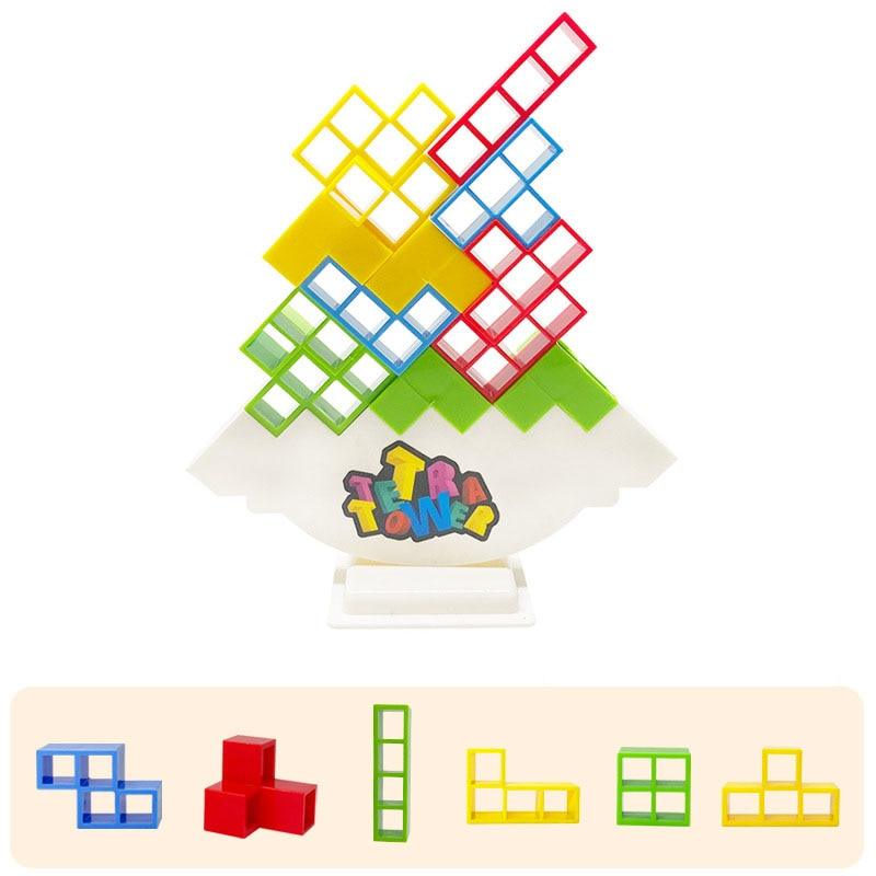 Tetris Tower® + 16 Blocos de Brinde - Zatty Kids - Zatty Kids